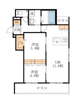 横浜青葉ヒルズの間取り