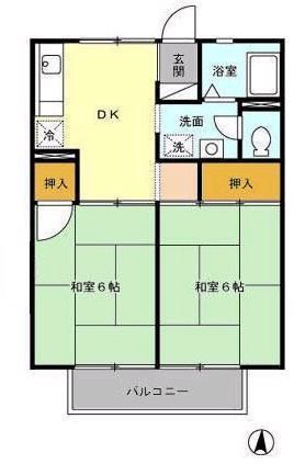 江戸川区中葛西のアパートの間取り