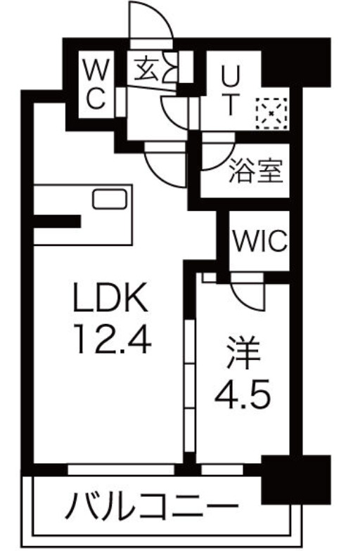 東大阪市中野南のマンションの間取り