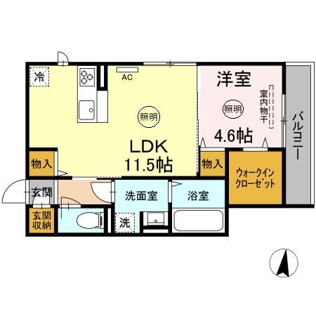 D-Resena　江平中町の間取り