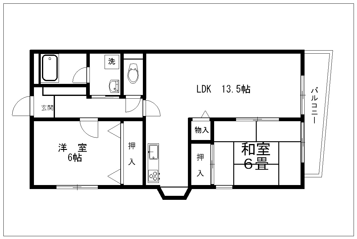 エスポワール住吉3D_間取り_0
