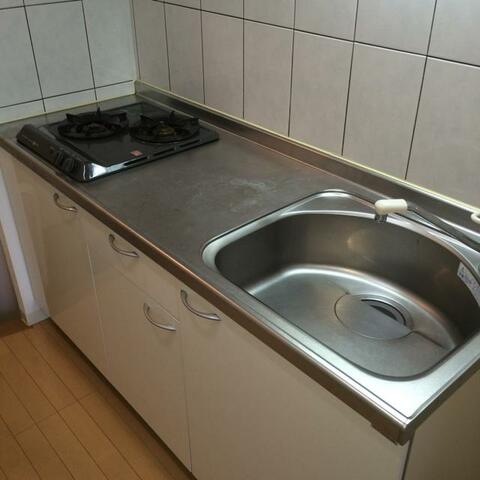 キッチン　ガス2口コンロ♪