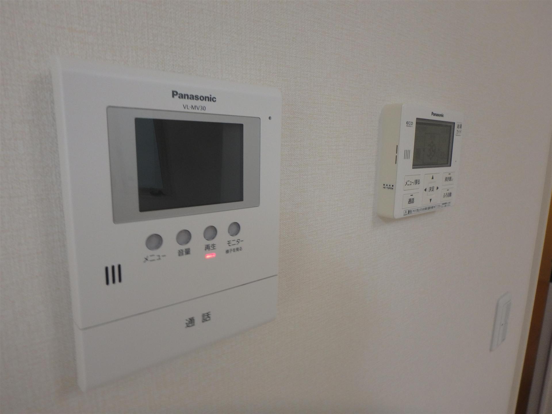 セキュリティ　特に女性に嬉しいTV付モニターホンあり。