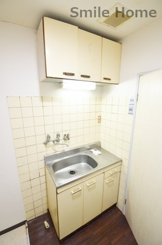 キッチン　ガスコンロ設置可能