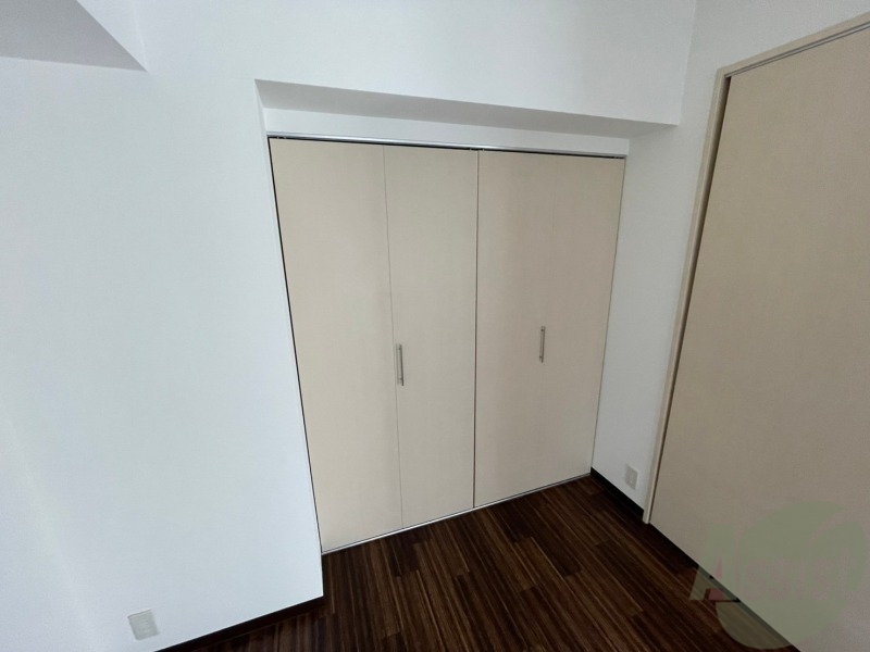 収納　寝室の収納です。部屋がすっきり片付きます。