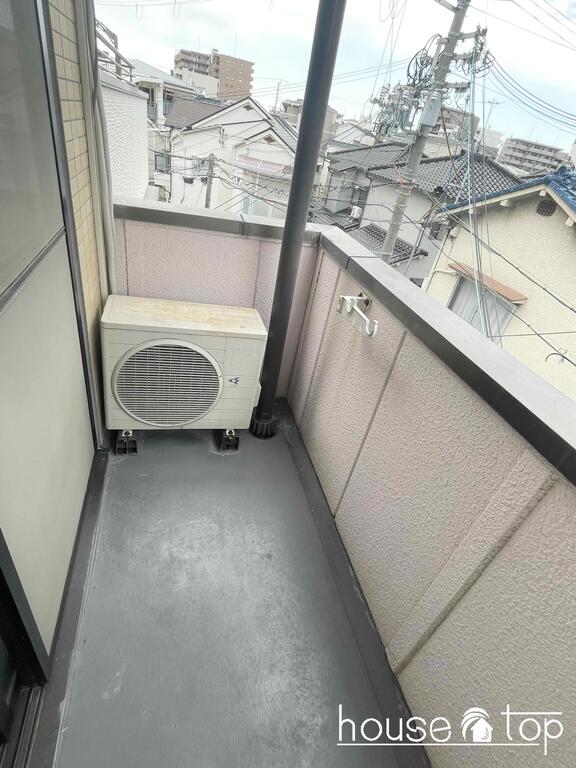 バルコニー　洗濯機が設置可能