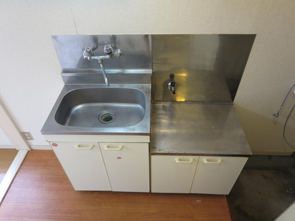 キッチン　２口ガスコンロ設置可