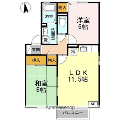 メゾンクレール A棟の間取り写真