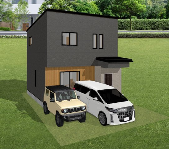 駐車場　完成予定パース