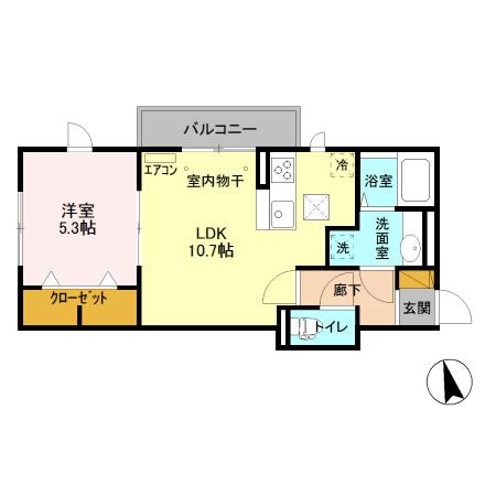 AXIS松戸の間取り写真