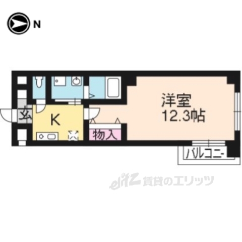 アスティオン深草の間取り写真