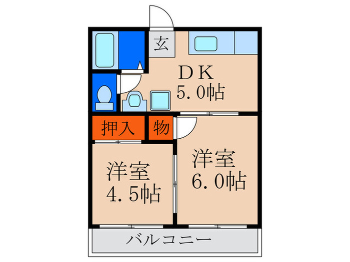 森の宮ハイツA棟の間取り写真