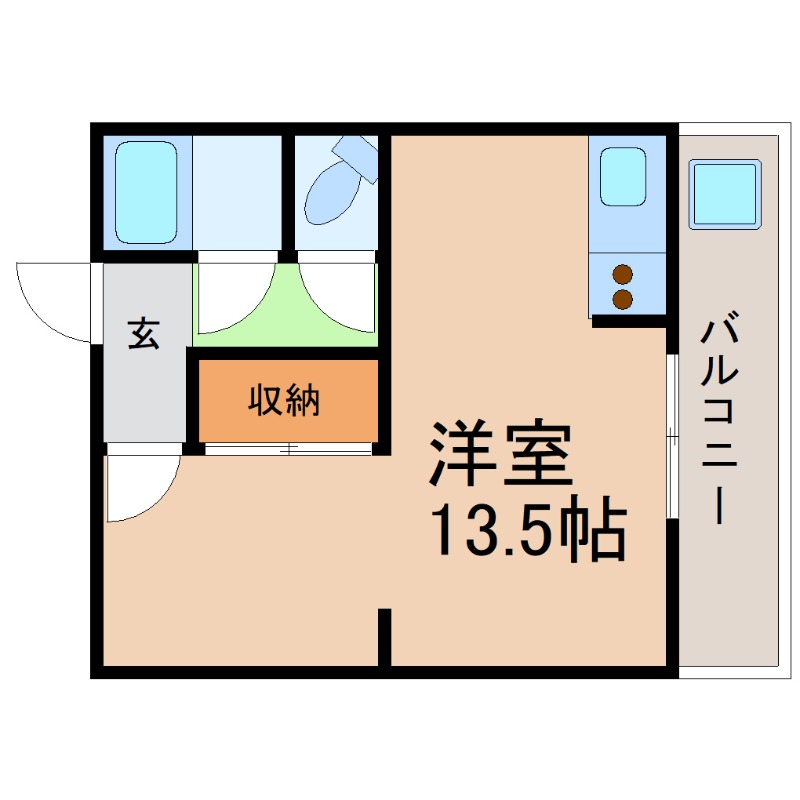 地下鉄鶴舞線 御器所駅 徒歩10分 3階建 築52年の間取り写真