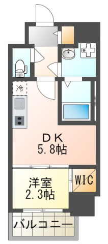 地下鉄御堂筋線 江坂駅 徒歩7分 15階建 築3年の間取り写真