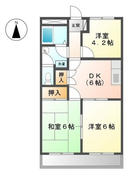 エクセレンス東野II番館の間取り写真