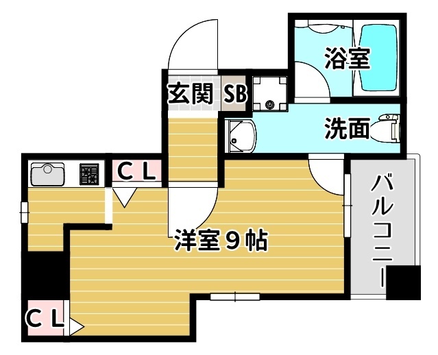 ウエンズ阿波座西の間取り写真