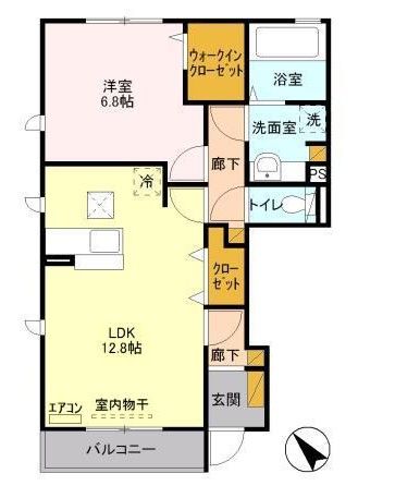 クレール Iの間取り写真