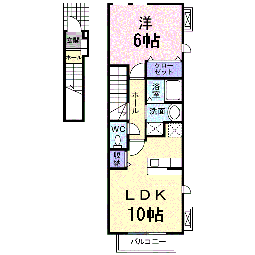 1LDK Apartment in Funabashi, Chiba — photo 2 of 3
