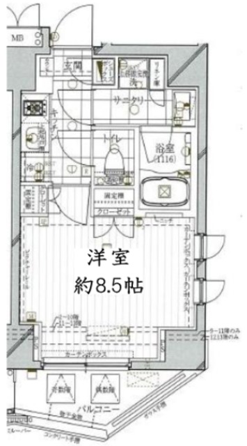 レガリス木場ステーションフロントの間取り写真