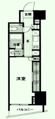 東京メトロ丸ノ内線 新宿御苑前駅 徒歩7分 15階建 築13年の間取り写真