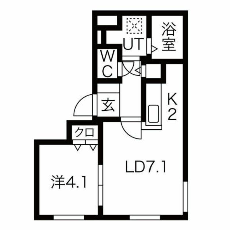 Flap平岸の間取り写真