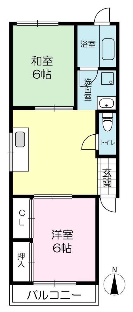 シャトー青山の間取り写真