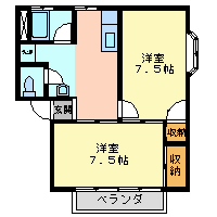 田村ハイツCの間取り