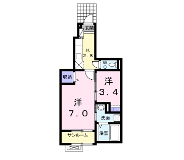 新潟市中央区 3階建 築13年の間取り写真