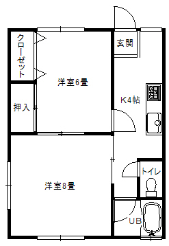 第2三木荘1_間取り_0