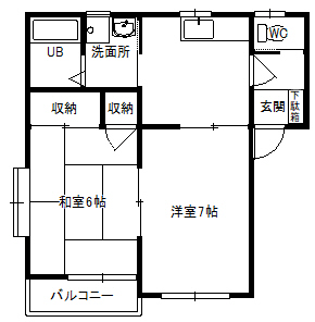 ミラハイツＤの間取り