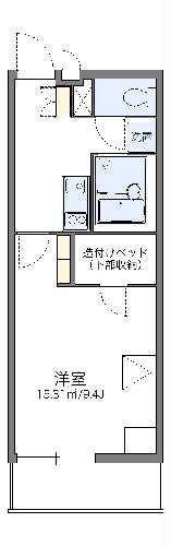 レオパレスビューテラス草内の間取り