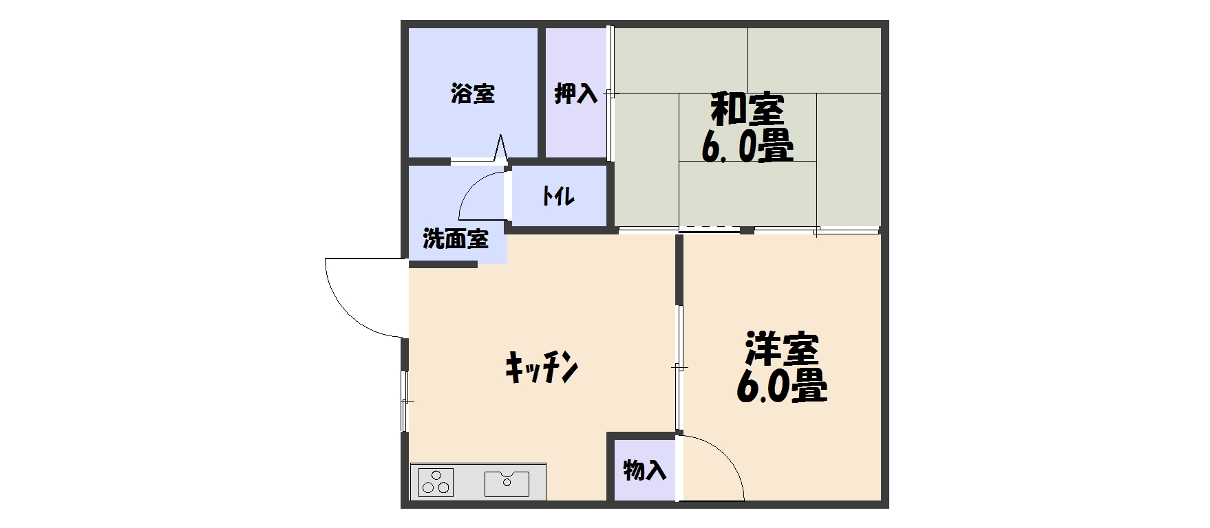 グリーンパーク久米Ａの間取り