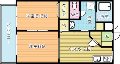 プレジデントタカヤ６　Ａ棟の間取り