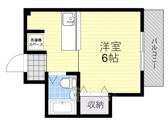 大津市横木のマンションの間取り