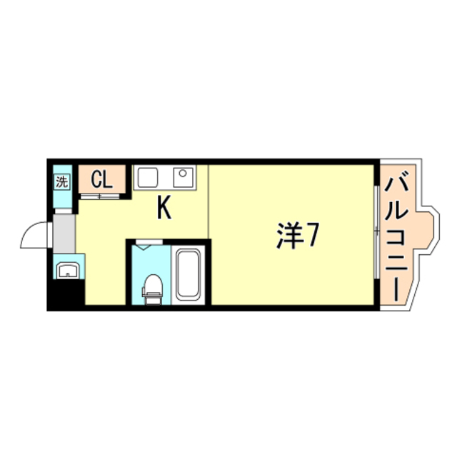 神戸市須磨区白川台のマンションの間取り