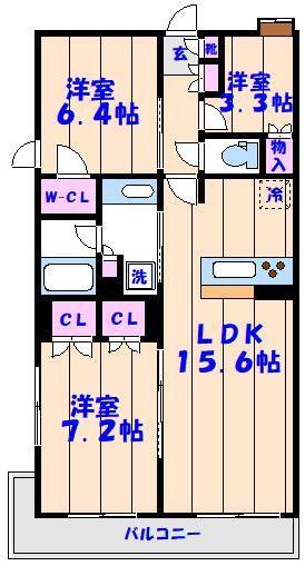 サステナブランシェ本行徳の間取り