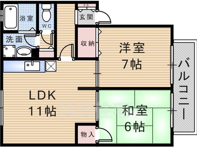 シーザパレス武庫の間取り