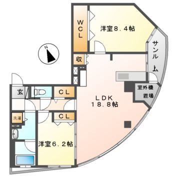 プロシード金山２の間取り