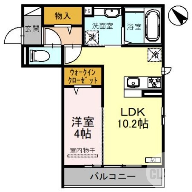 堺市堺区南旅篭町東のアパートの間取り