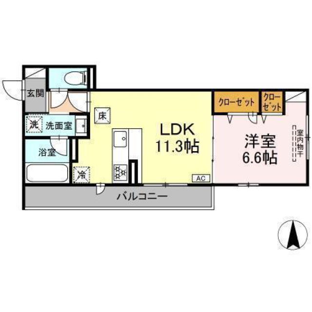 Ａｓａｋａｗａ１の間取り