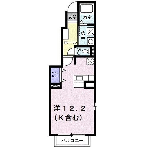 府中市中須町のアパートの間取り