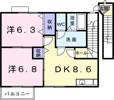 シャン・デ・ソレイユの間取り