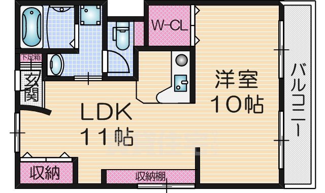 NJマンション北条の間取り