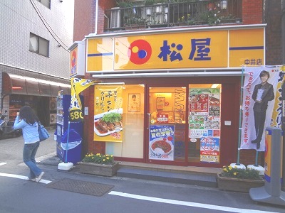 飲食店　松屋中井店（飲食店）まで691m