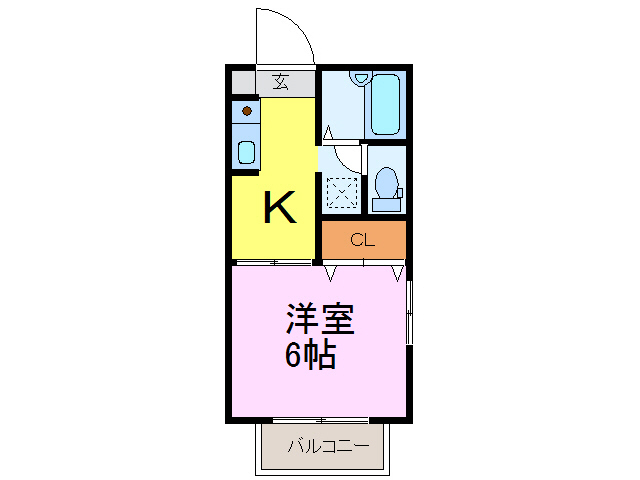 古河市原町のアパートの間取り