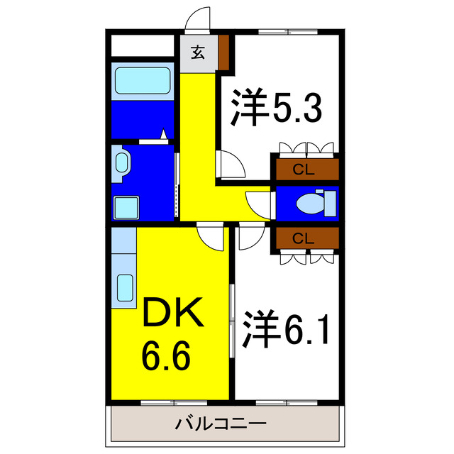 アビタシオン・パインヒルの間取り