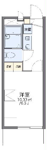 レオパレス花水木の間取り