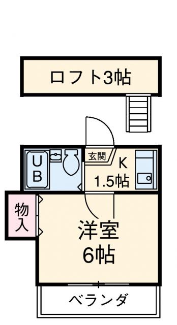 岡崎市戸崎新町のアパートの間取り