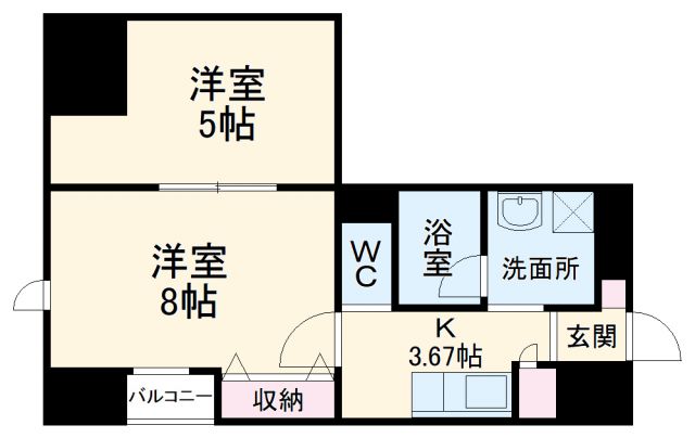 チェルキオ羅漢の間取り