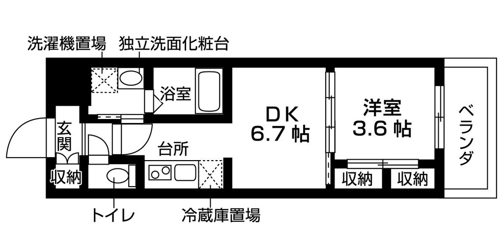 meLiV三好ケ丘の間取り